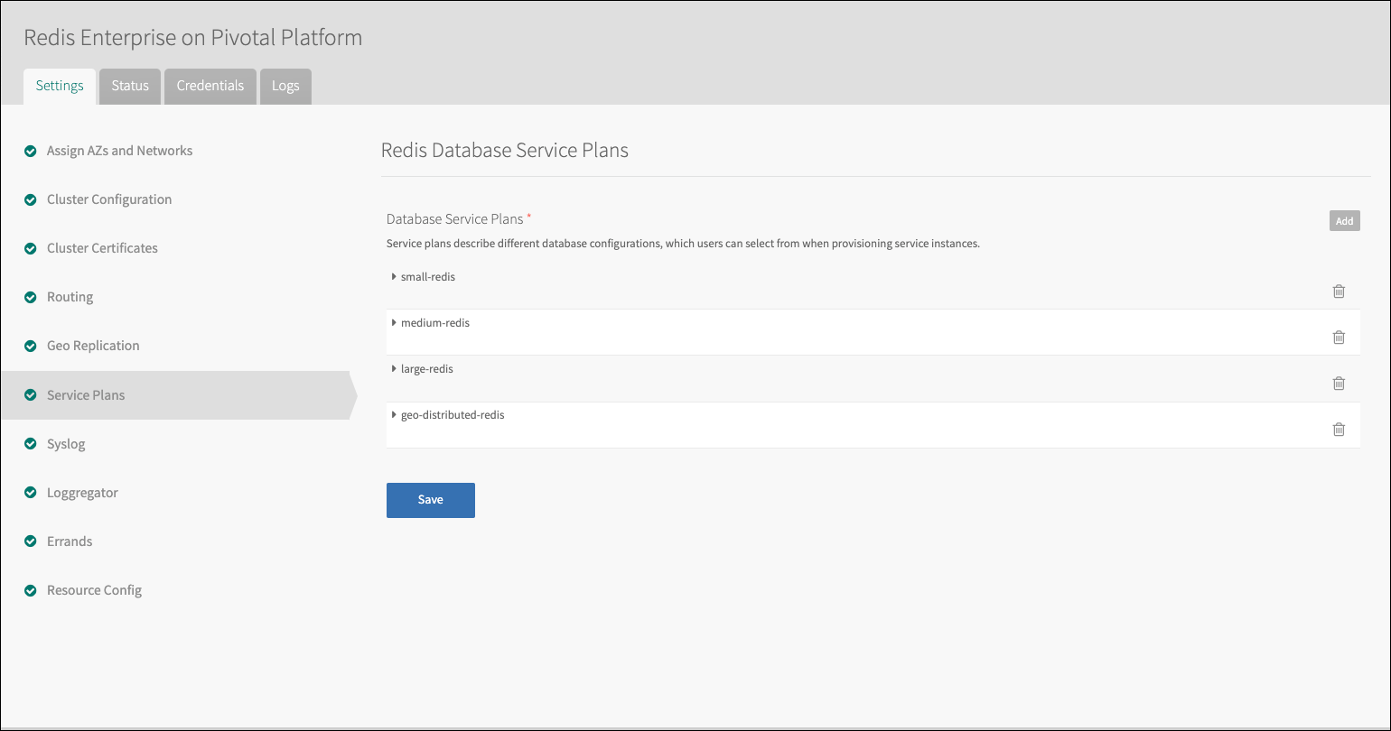 service plans